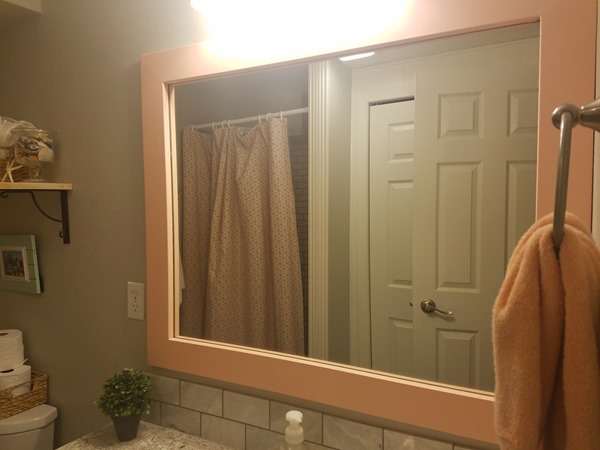 Framed mirror paint color