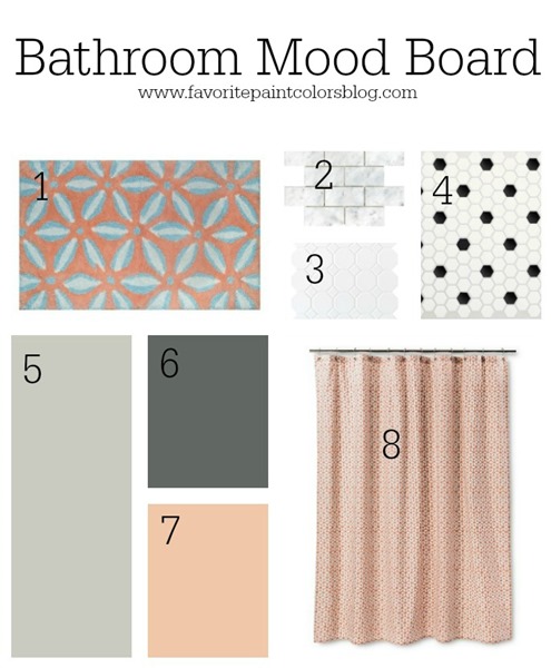Girls bathroom mood board - Favorite Paint Colors